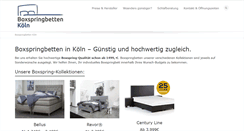 Desktop Screenshot of boxspringbetten-koeln.de